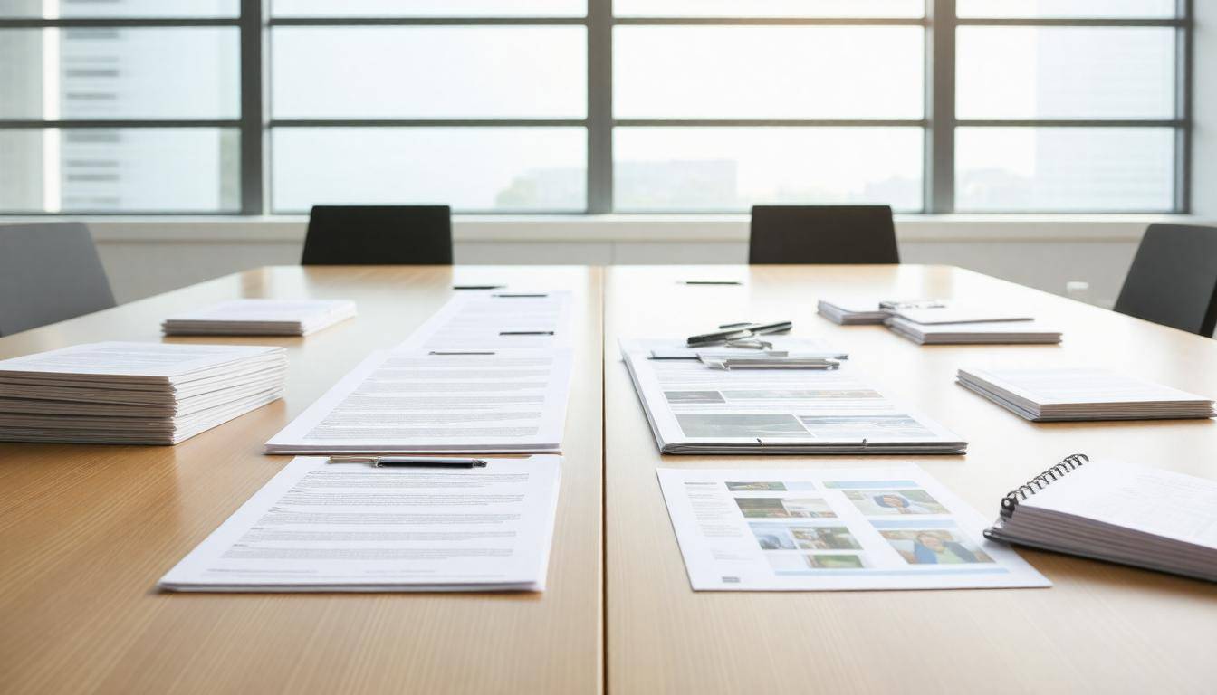 Office table contrast